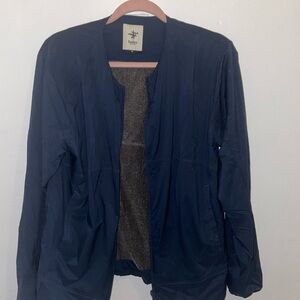 Foxfire Men’s Fleeced Lined Windbreaker Navy SizeM Lightweight Women’s Jacket